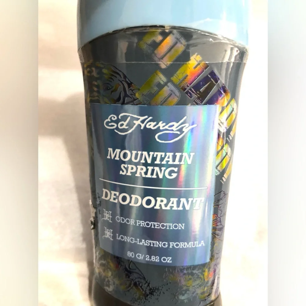 Ed Hardy mountain spring odor protection deodorant 2pack‎ new